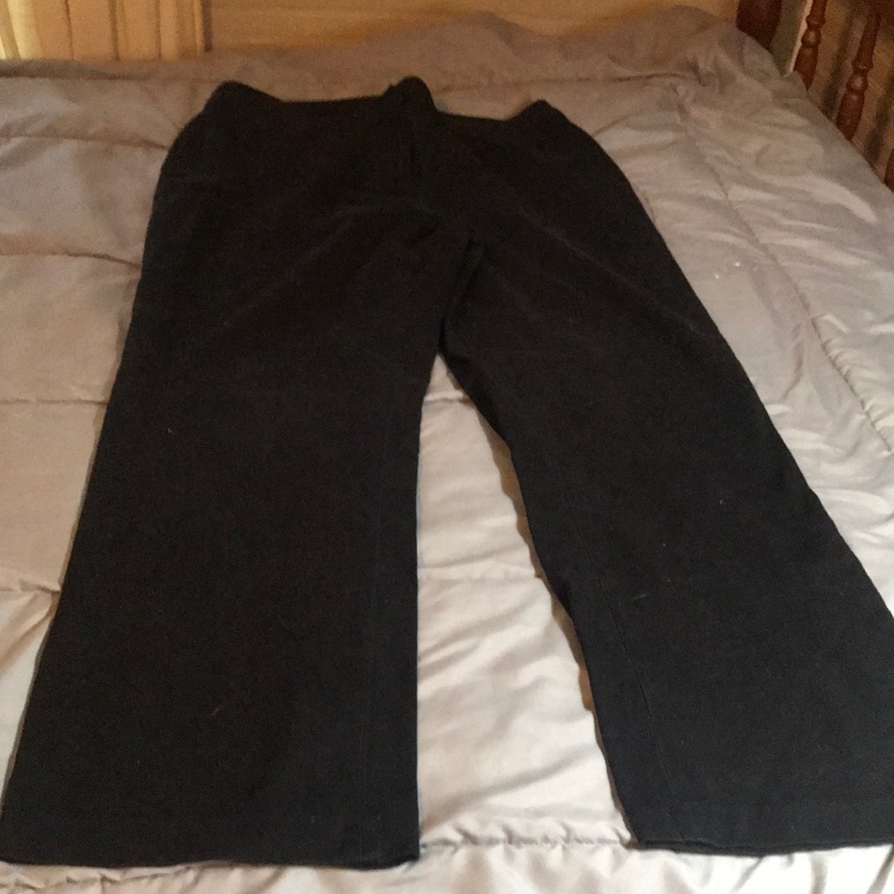 Size 16R Casual Corner Black Stretch Denim Pants